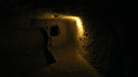 Turkey Underground City Stock Footage 11897787