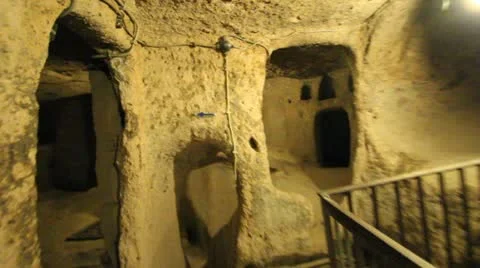 Turkey Underground City Stock Footage 11898108
