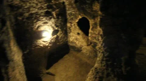 Turkey Underground City Stock Footage 11899253