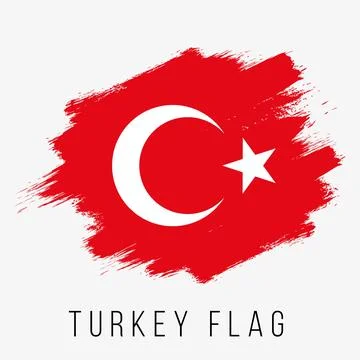 Turkey Vector Flag. Turkey Flag for Independence Day Stock Illustration