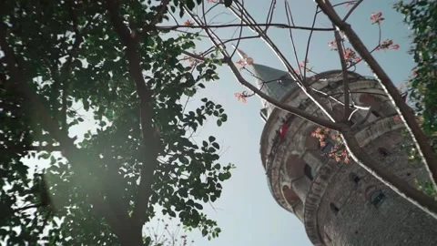 Turkey. View on The Galata Tower Stock Footage 130817938