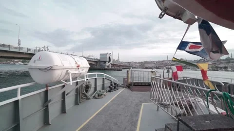 Turkey. View from moving ship Stock Footage 130817904
