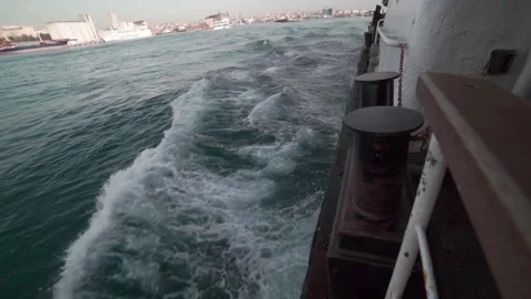 Turkey. View from moving ship Stock Footage 131552365