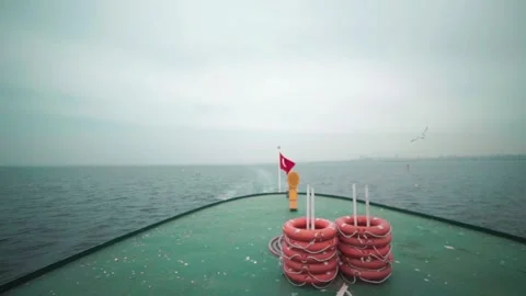 Turkey. View from moving ship Stock Footage 131861918