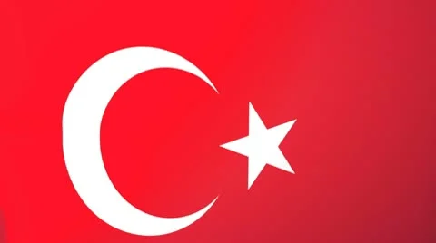 Turkey Waving Flag Stock Footage 10762728
