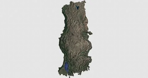 Turkey west to east map with 3d relief 4K satellite ground top height Stock Footage 218620490