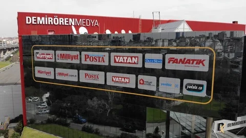 Turkey's largest media complex. Demiroren Media Holding Video stock 126114290