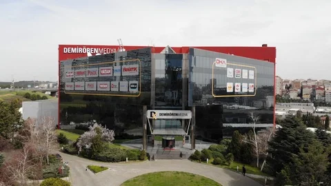 Turkey's largest media complex. Demiroren Media Holding Video stock 126114715
