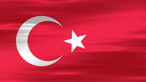 Turki flag Wave New Stock Footage 219552118