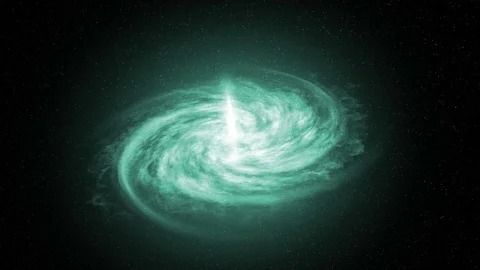 Turkise Galaxy Stock Footage 81732366
