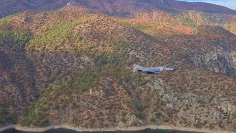 Turkish Air Force F 4E Phantom 50th Anniversary 6 Stock Footage 293620896