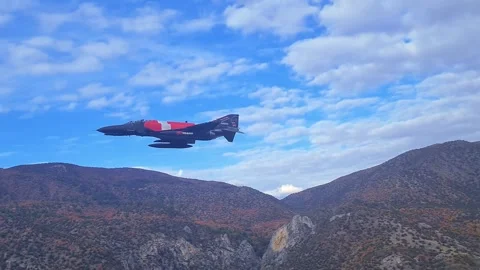 Turkish Air Force F 4E Phantom 50th Anniversary 11 Stock Footage 293630910