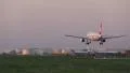 Turkish airlines landing HD Footage