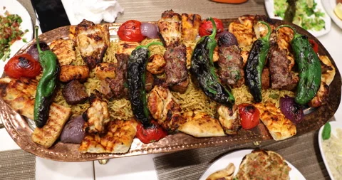 Turkish arabic food Stock Footage 168113045