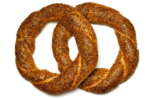 Turkish bagel, simit. Stock Photos