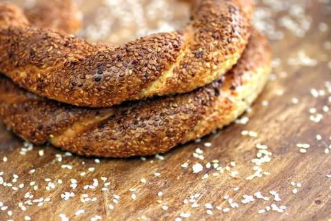 Turkish bagels Stock Photos