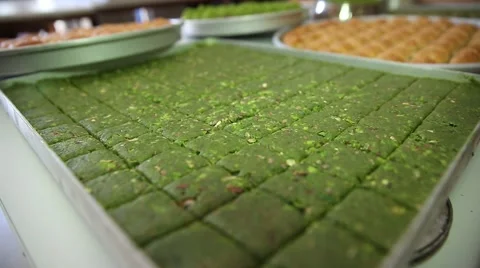 Turkish Baklava Stock Footage 65428000