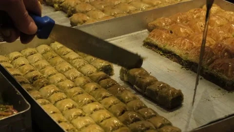 Turkısh baklava Stock Footage 170658498