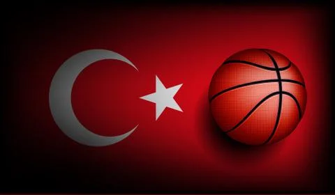 Turkish basketball, vector Illustrazione stock