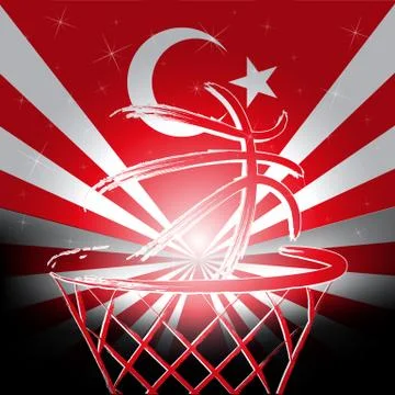 Turkish basketball, vector Stock Illustration