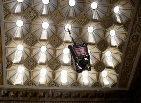 Turkish bath celling Stock Photos