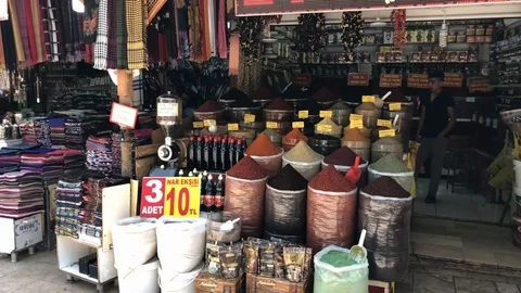 Turkish bazar Video stock 114268334