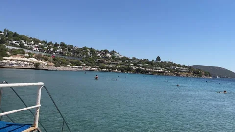 Turkish Beach Club View Stock Footage 219098769