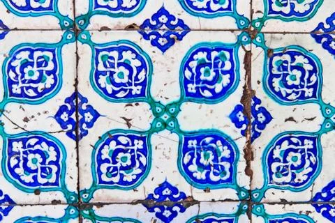 Turkish Blue Tile Foto stock