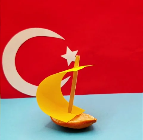 Turkish boat 스톡 동영상 335075070
