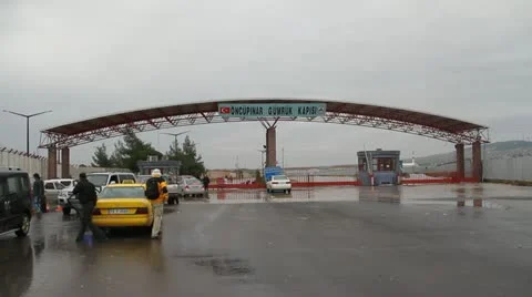 Turkish Border With Syria Stock Footage