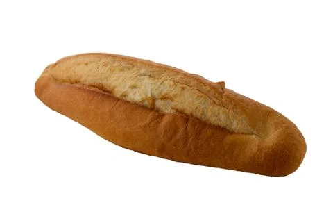 Turkish bread loaf on white background without shadow Stock Photos