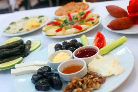 Turkish breakfast Stock Photos