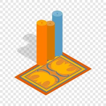 Turkish carpets isometric icon Stock Illustration