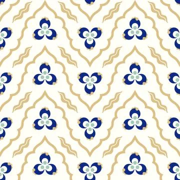 Turkish Chintamani Kaftan Pattern 02 Stock Illustration
