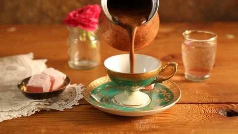 Turkish coffee 02 Video stock 101632775