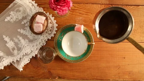 Turkish coffee 04 Video stock 101633212