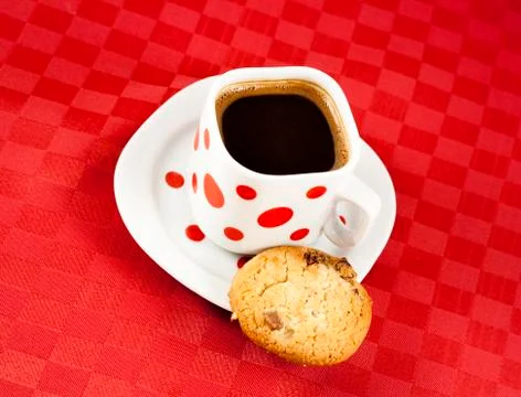 Turkish coffee with cookie Stock Photos