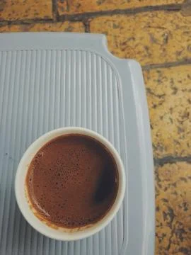 Turkish coffee cup viewed from above Фото