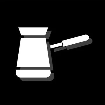 Turkish Coffee icon flat Illustrazione stock