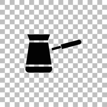 Turkish Coffee icon flat Stock Illustration