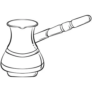 Turkish coffee maker Illustrazione stock