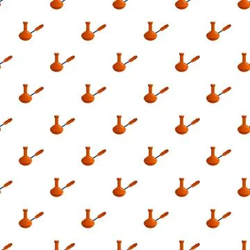 Turkish coffee pot cezve pattern repeating background Illustration