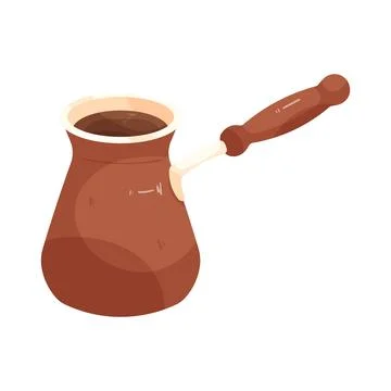 Turkish coffee pot Stock Illustration