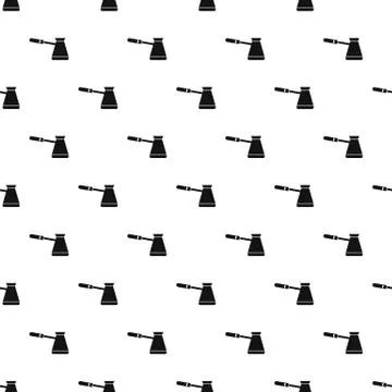 Turkish coffee pot pattern, simple style Stock Illustration