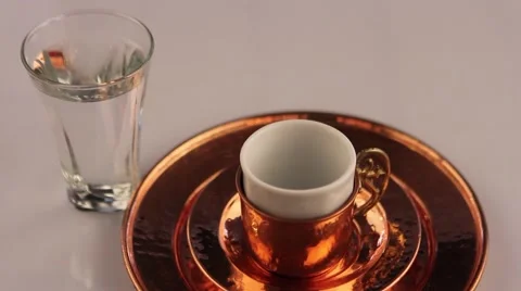 Turkish Coffee Pouring Stock Footage 55840034