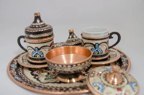 Turkish Coffee Set Stock Photos