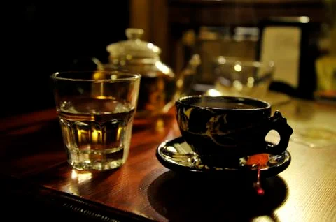 Turkish coffee with soft light Stock Photos