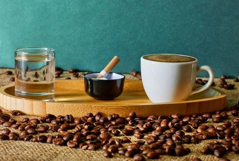 Turkish Coffee on the table Stock Photos