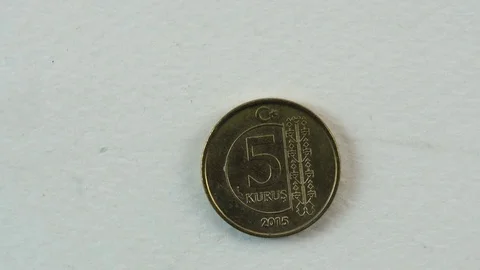 Turkish Coin  Detail Stock-Footage 70845133