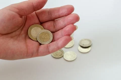 Turkish coin. Stock Photos